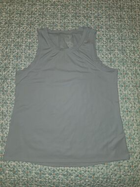 Source Unknown Light Blue Women's Athletic Tank Top